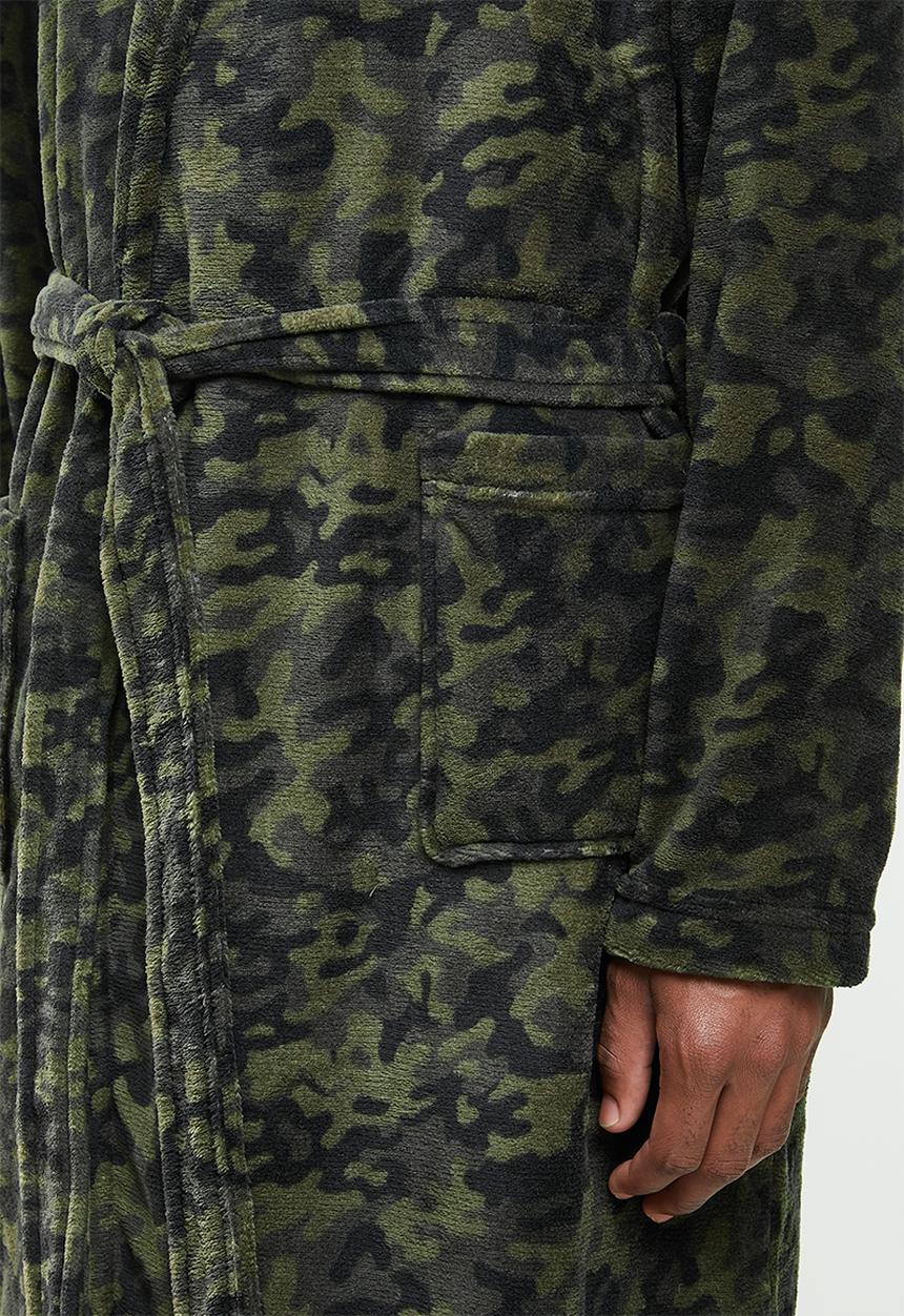 Brave Soul - Camo dressing gown - khaki