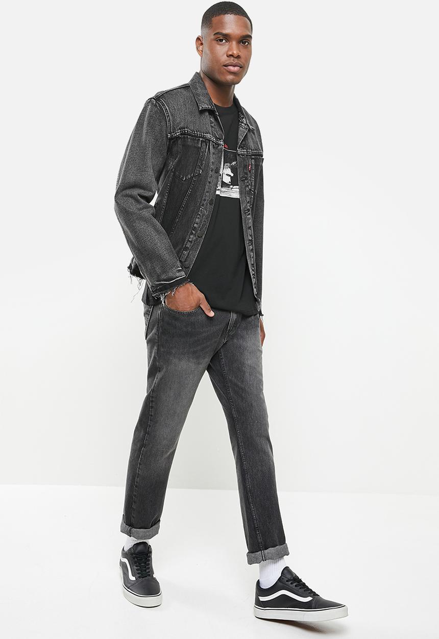Factorie - Regular graphic T-shirt - black
