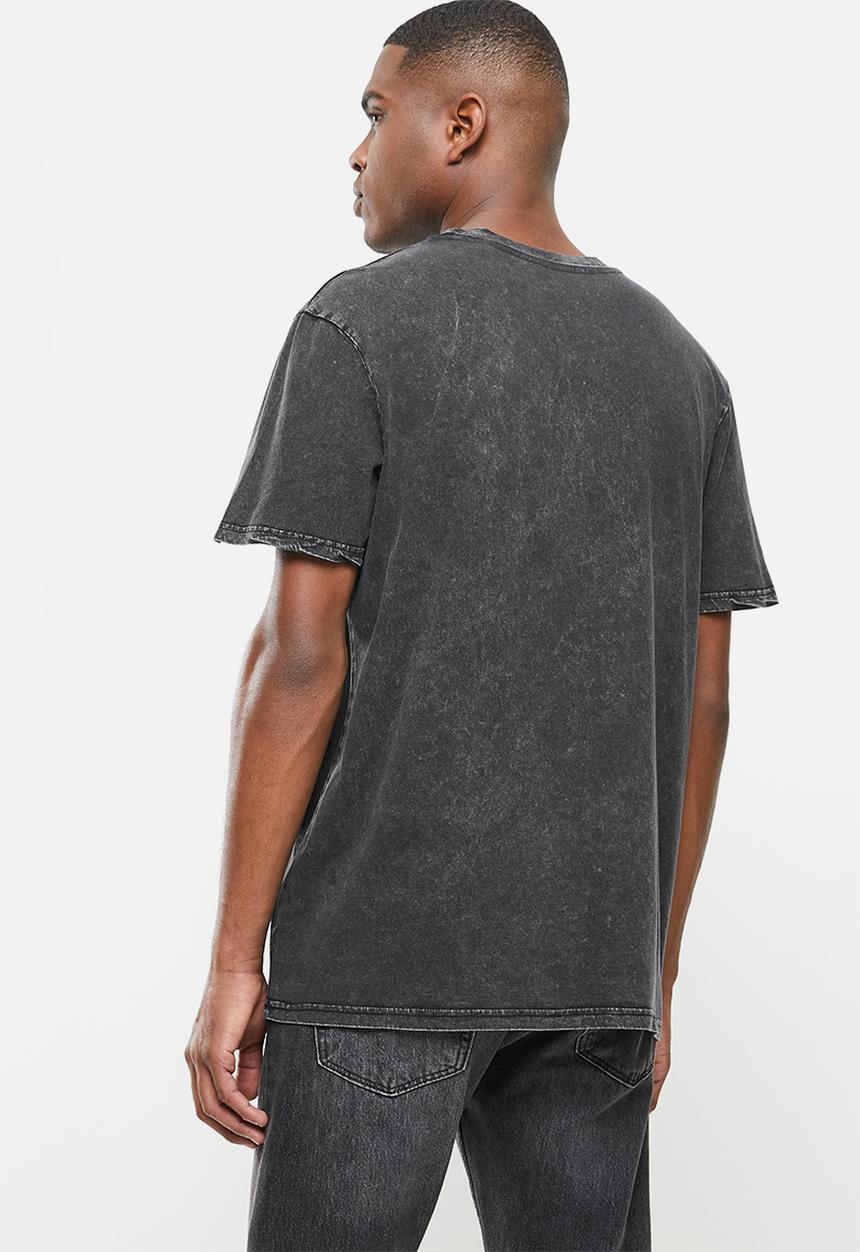 Factorie - Regular graphic T-shirt - black