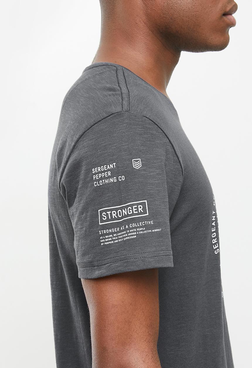S.P.C.C - Rebel straight hem tee - charcoal