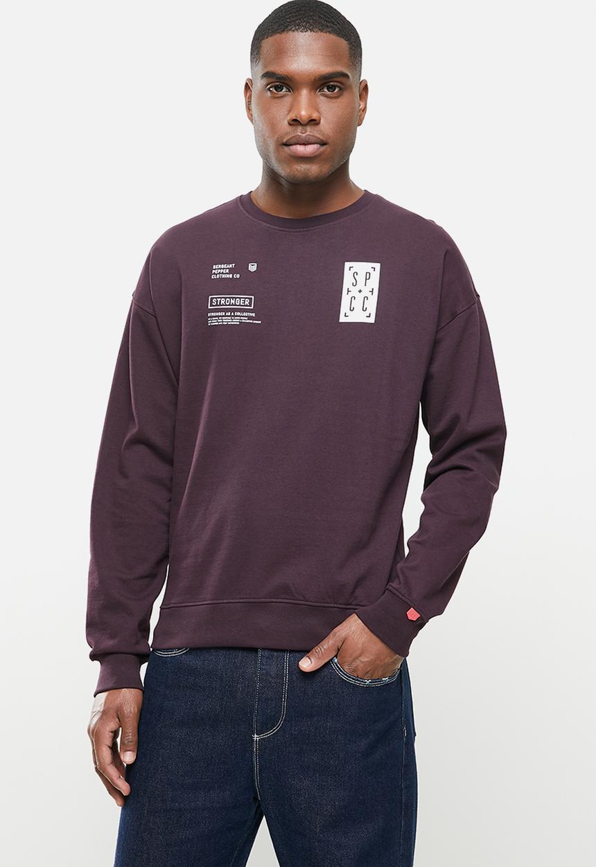 S.P.C.C - Clemens crew neck sweat - purple