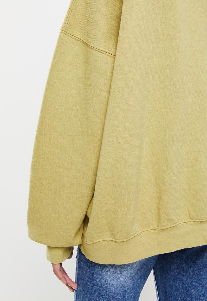 Missguided - Petite Missguided washed basic sweat top - khaki