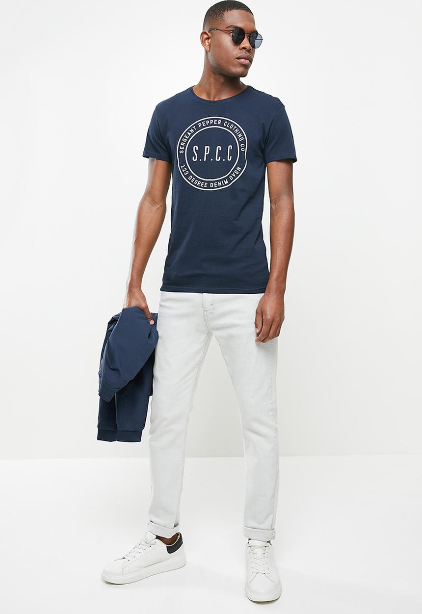 S.P.C.C - Blackwood straight hem tee - navy