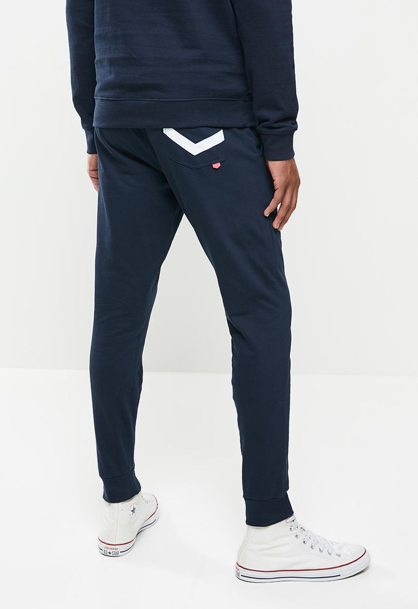 S.P.C.C - Charter elasticated track pants - navy