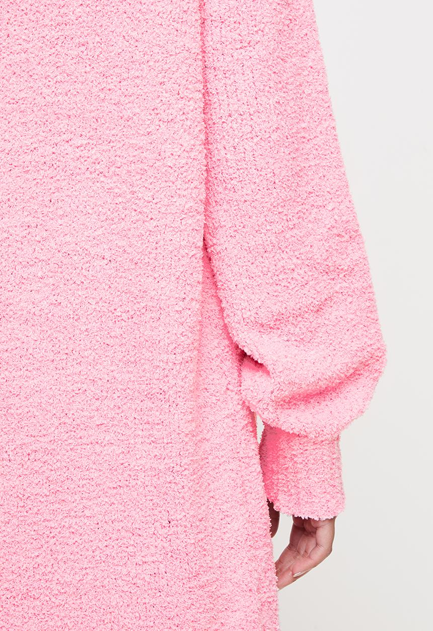 Missguided - Petite popcorn maxi cardigan co ord - pink