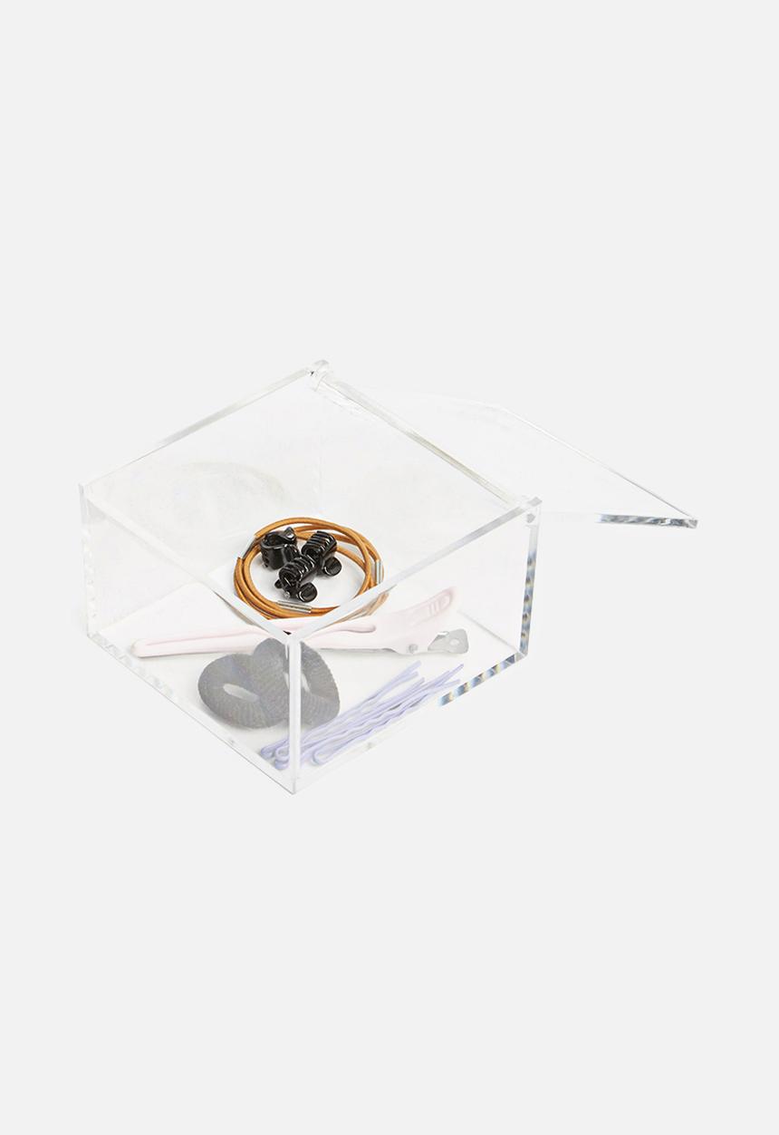 Storage Solutions - Make up organiser with lid small - clear