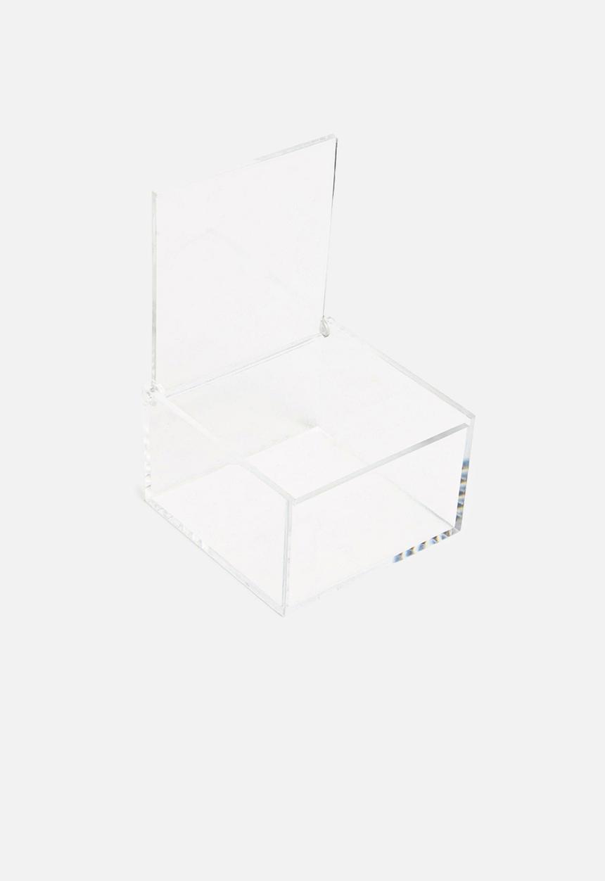 Storage Solutions - Make up organiser with lid small - clear