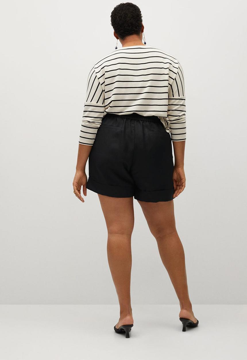 Violeta by Mango - Plus shorts cotili8 - black