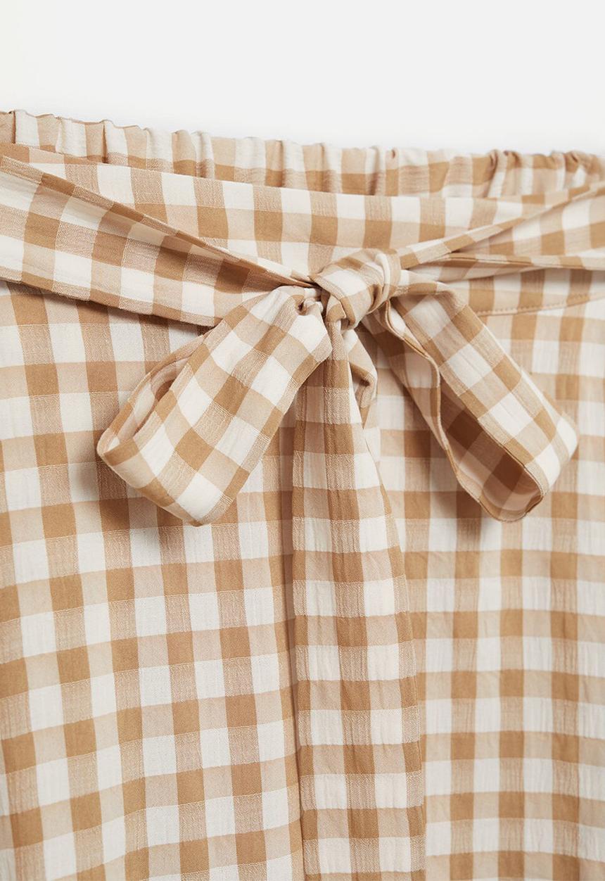 MANGO - Skirt picnic - light beige