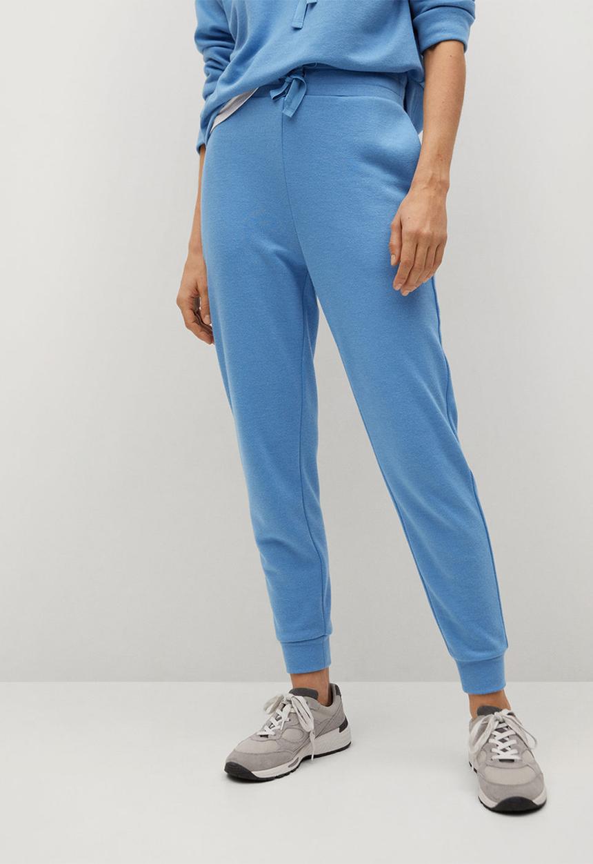 MANGO - Trousers maxime8 - light pastel blue
