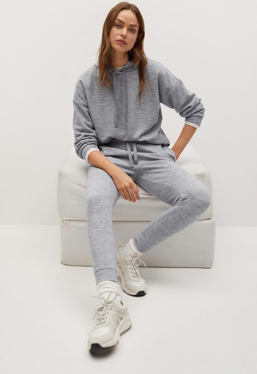 MANGO - Trousers maxime8 - light pastel grey