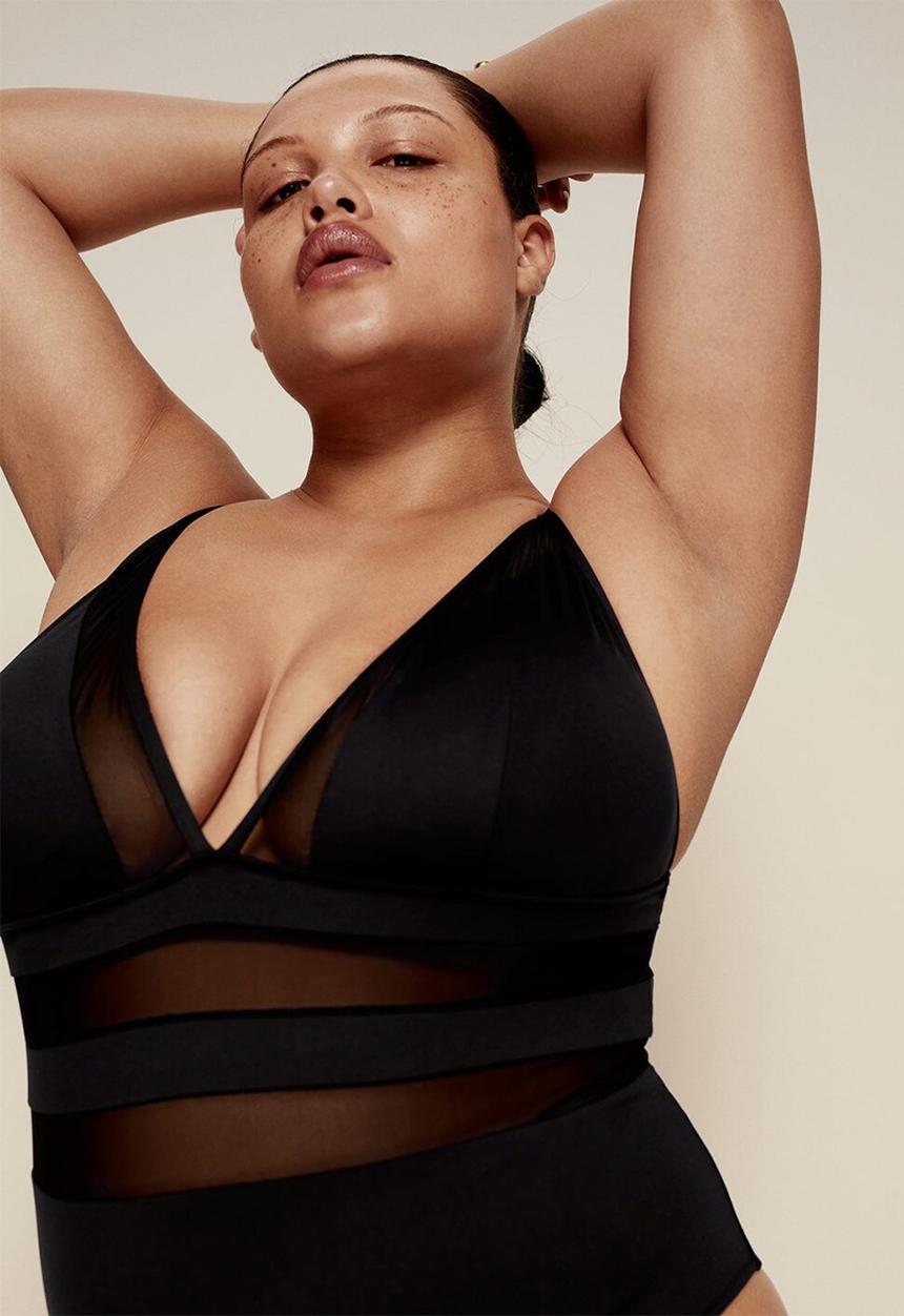 Violeta by Mango - Plus swimsuit samantha - black