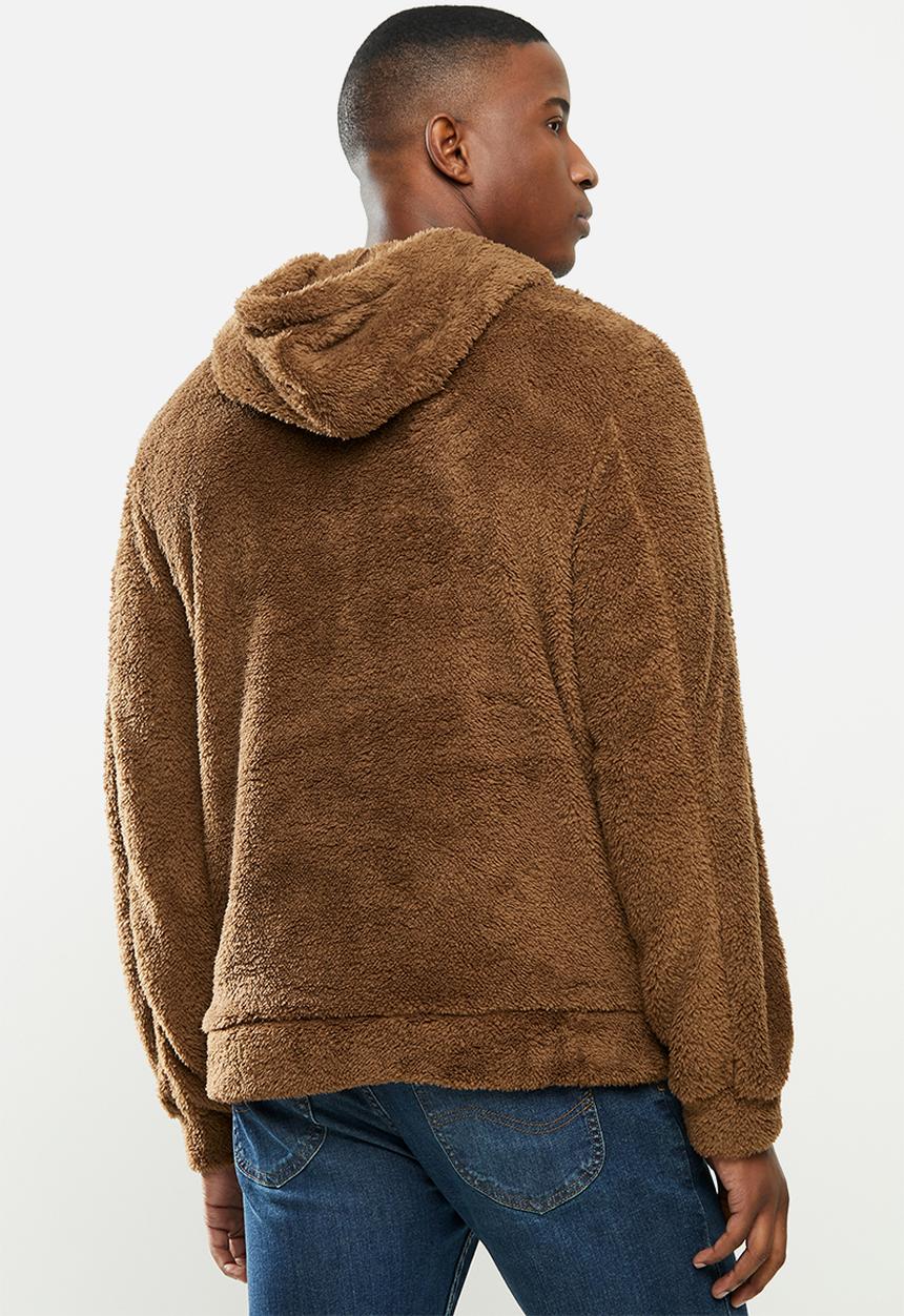 STYLE REPUBLIC - Sherpa hoodie - brown
