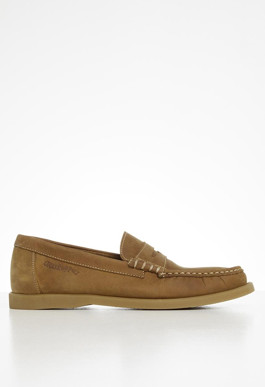 Grasshoppers - Deckskin loafer leather sandiego - brown