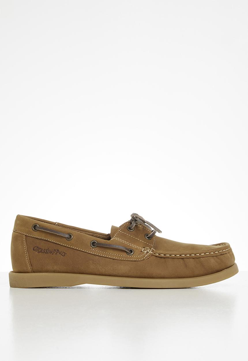 Grasshoppers - Deckskin boatshoe leather sandiego - brown
