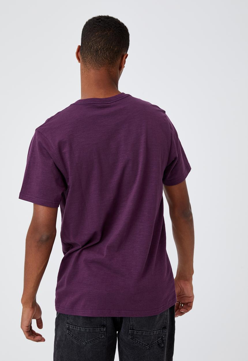 Cotton On - Tbar text t-shirt - purple