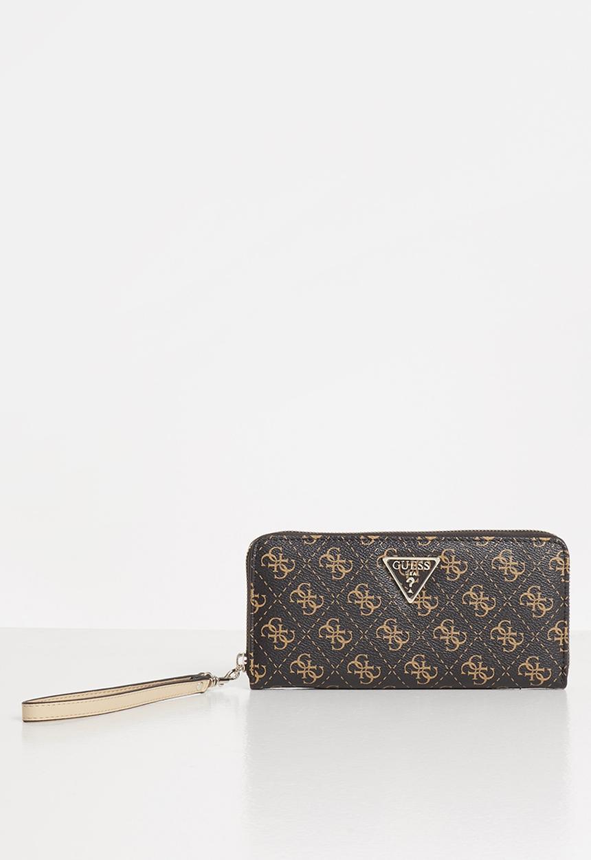 GUESS - Noelle slg large zip around - dark brown