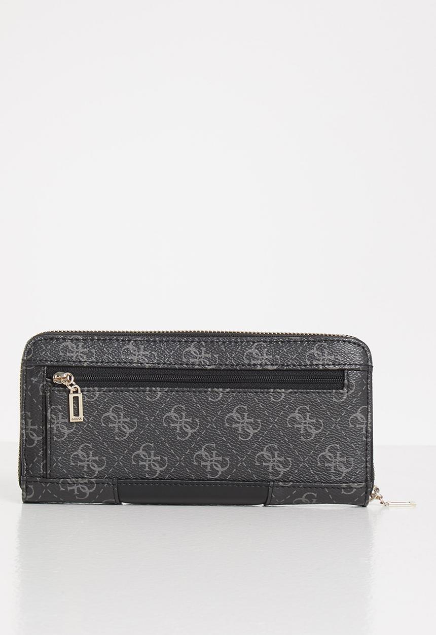 GUESS - Tyren slg large zip around - charcoal