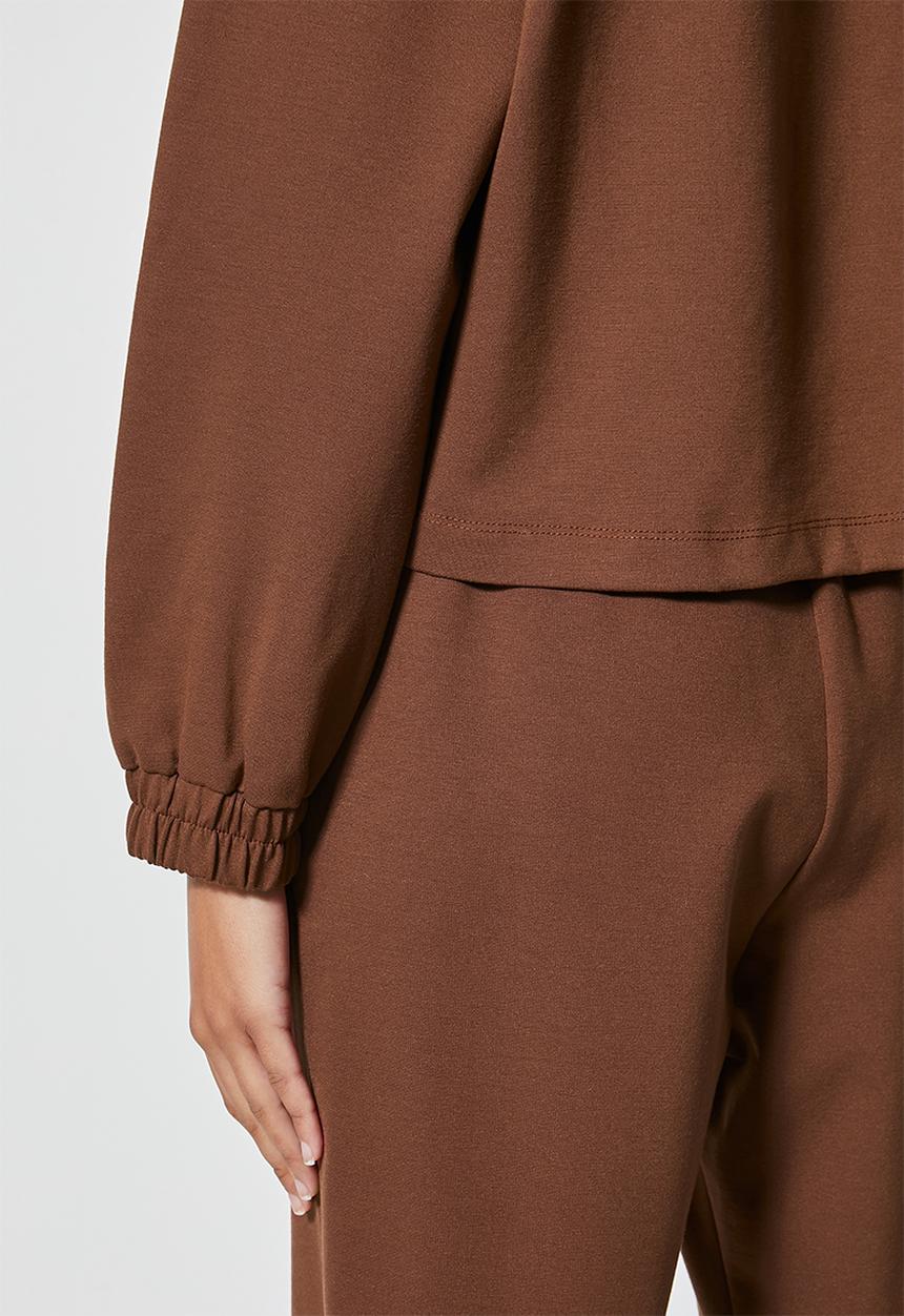 Superbalist - Premium ponti hoodie - chocolate