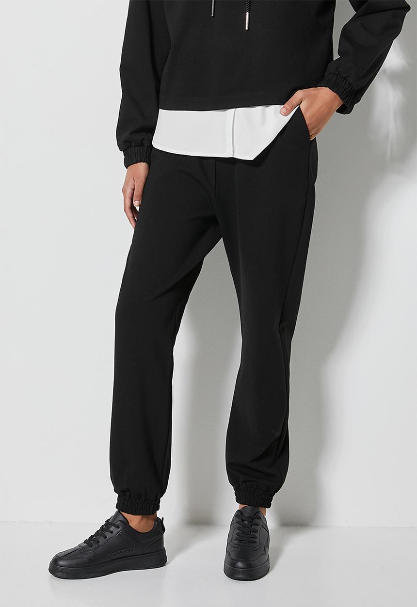 Superbalist - Premium ponti cuffed jogger - black
