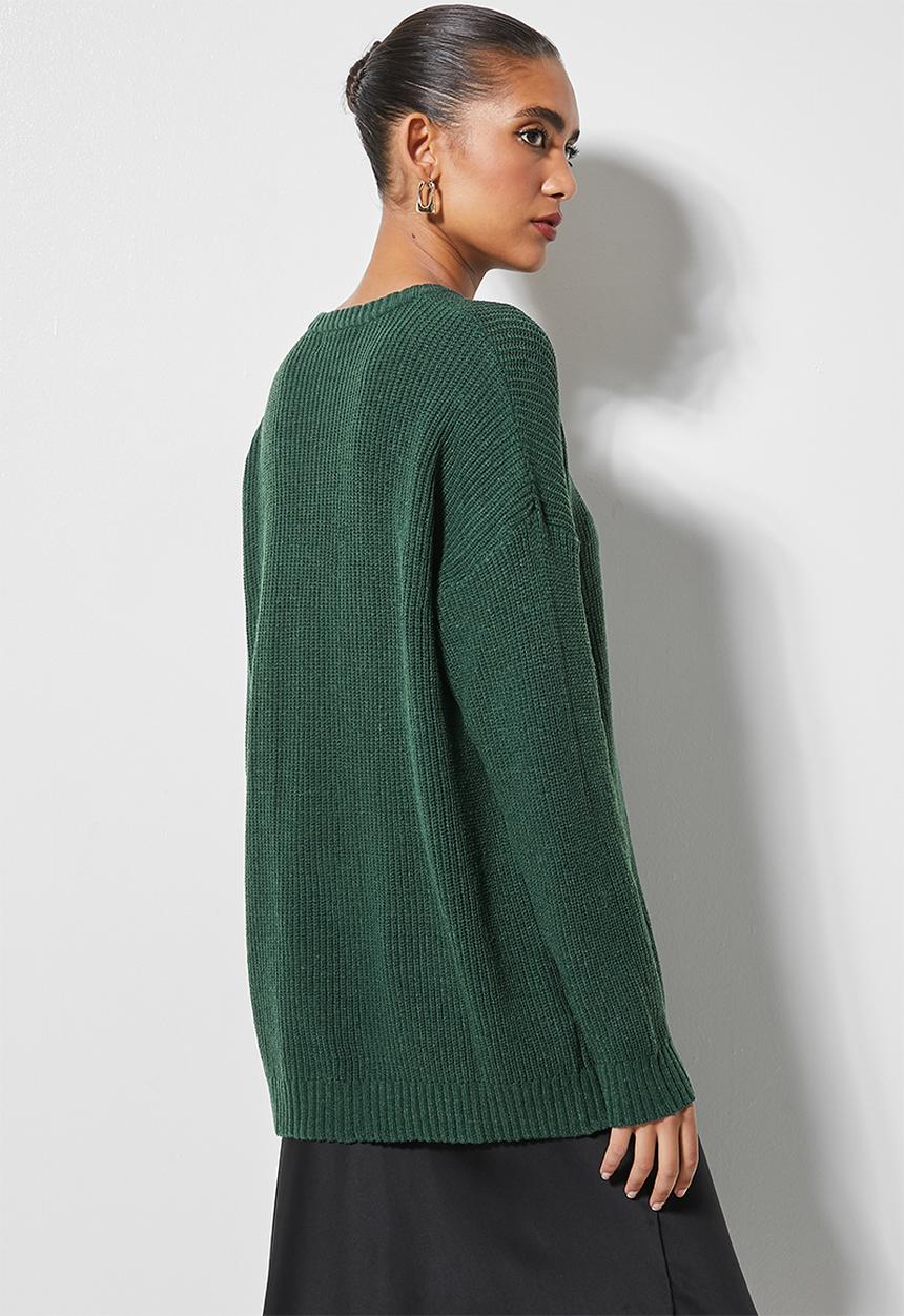 Superbalist - Lofty rib jumper - emerald green
