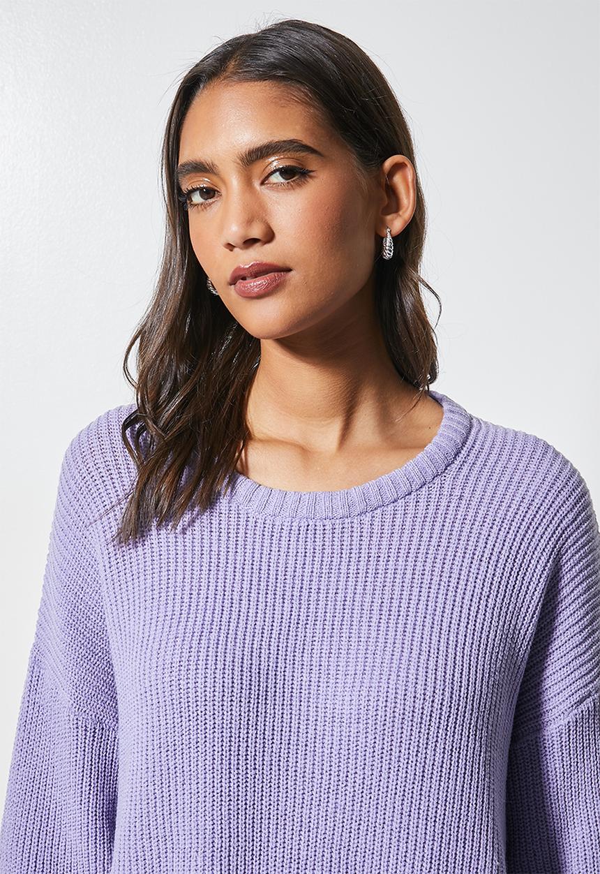 Superbalist - Lofty rib jumper - lilac