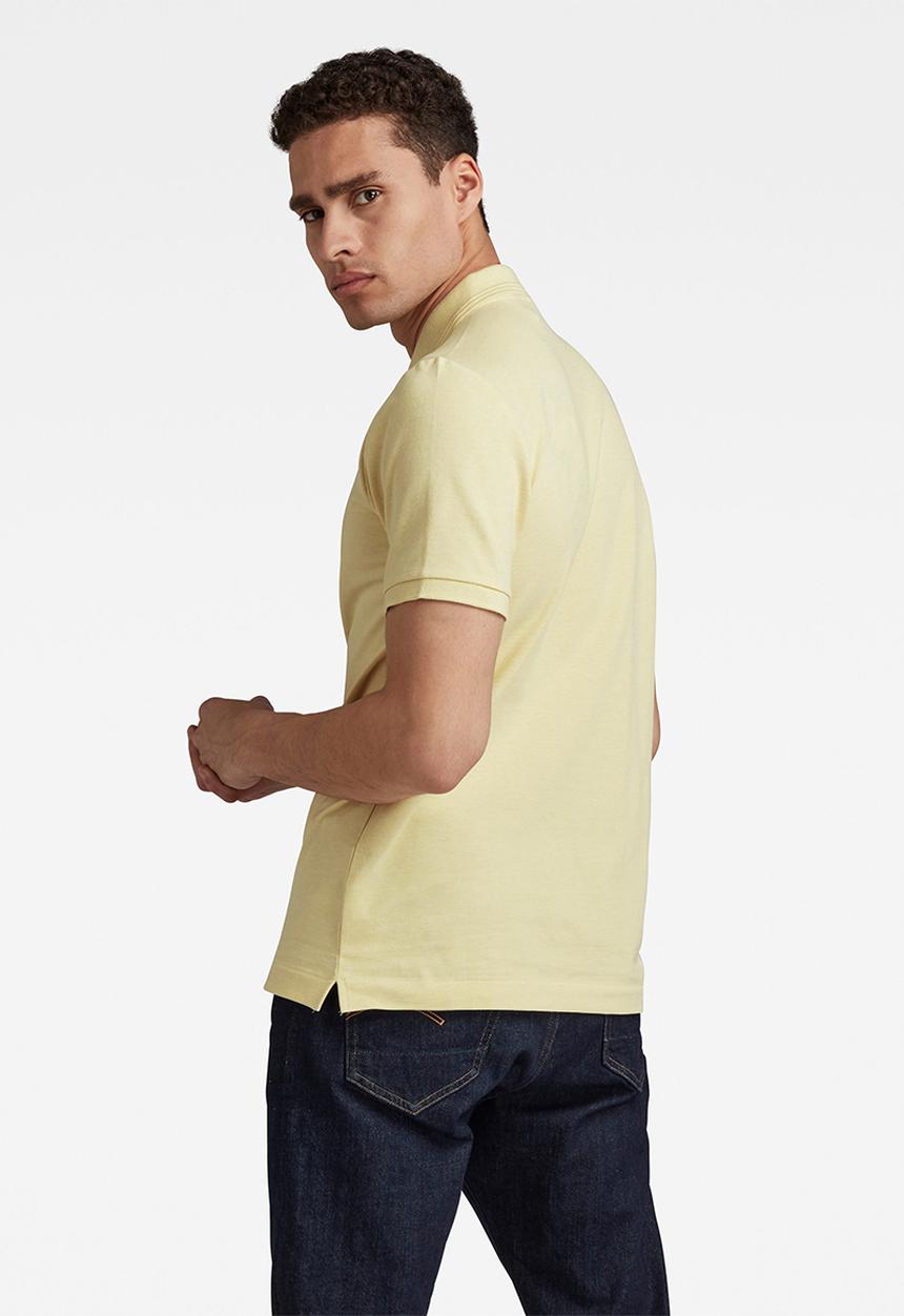 G-STAR - Dunda slim polo short sleeve - yellow