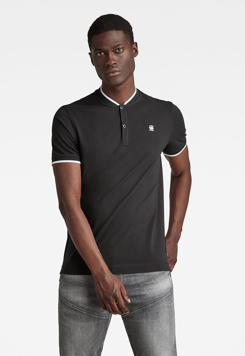 G-STAR - Sport collar slim polo short sleeve - black