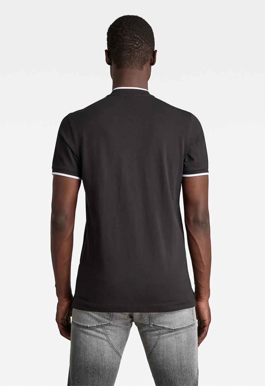 G-STAR - Sport collar slim polo short sleeve - black
