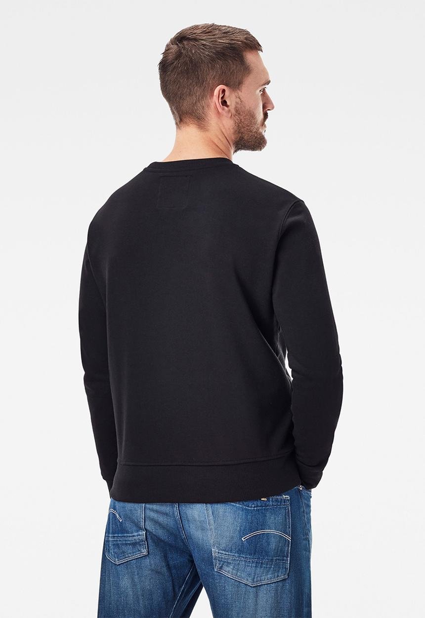 G-STAR - Originals r long sleeve sweats - black
