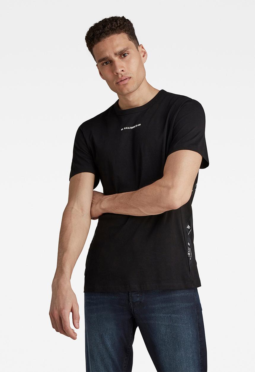 G-STAR - Sport a tape r short sleeve tee - black