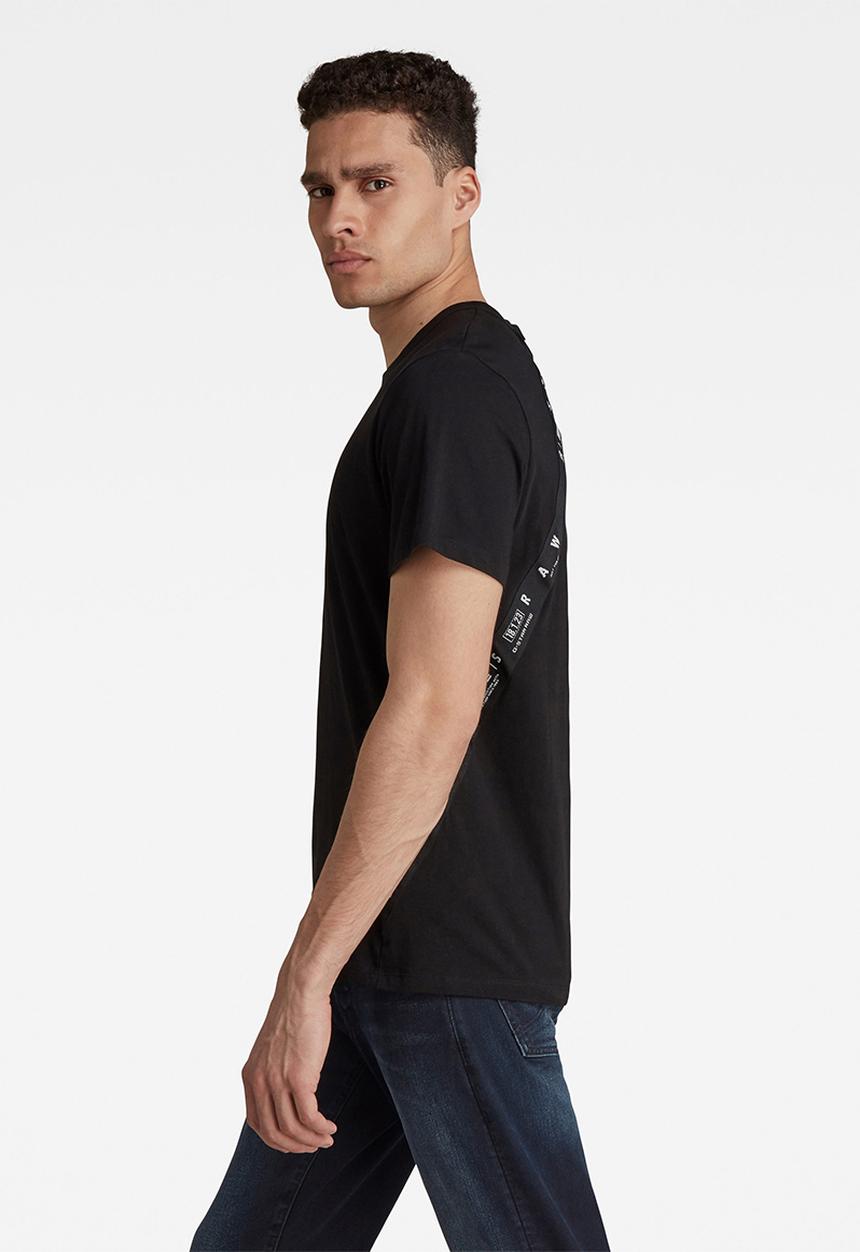 G-STAR - Sport a tape r short sleeve tee - black