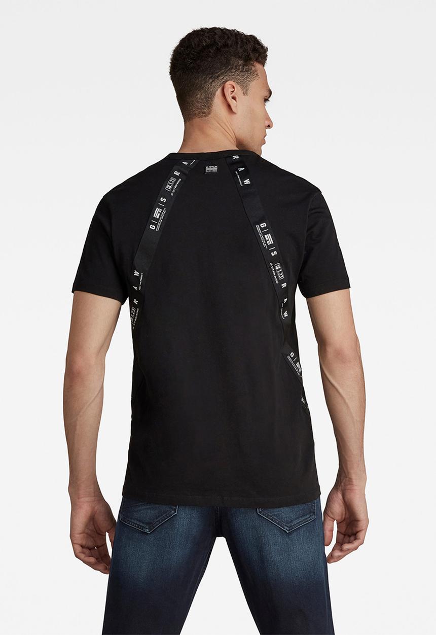 G-STAR - Sport a tape r short sleeve tee - black