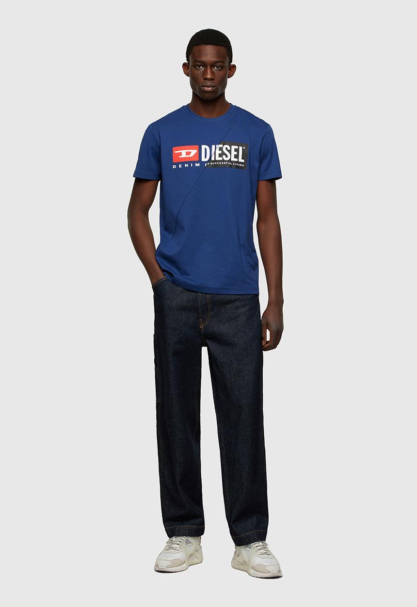 Diesel  - T-diego-cuty t-shirt - navy