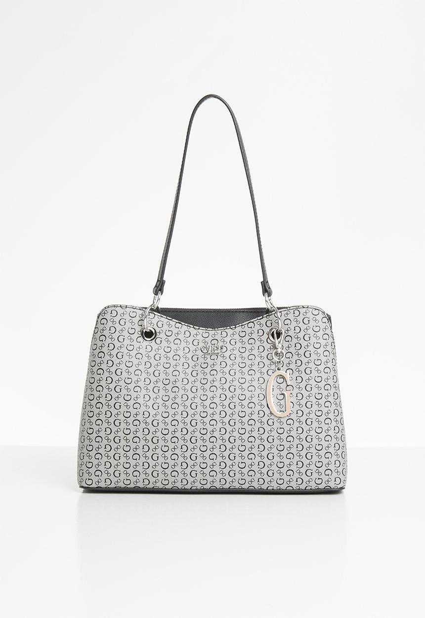 GUESS - Montilla large satchel - black & grey 