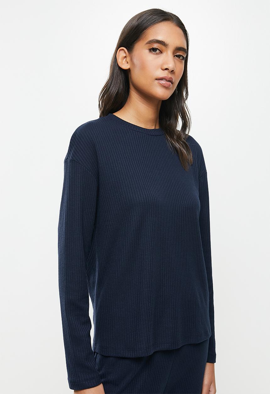 Superbalist - Rib sleep set - navy