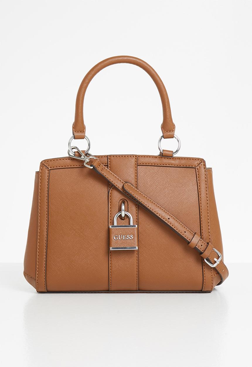 GUESS - Larsa satchel - cognac