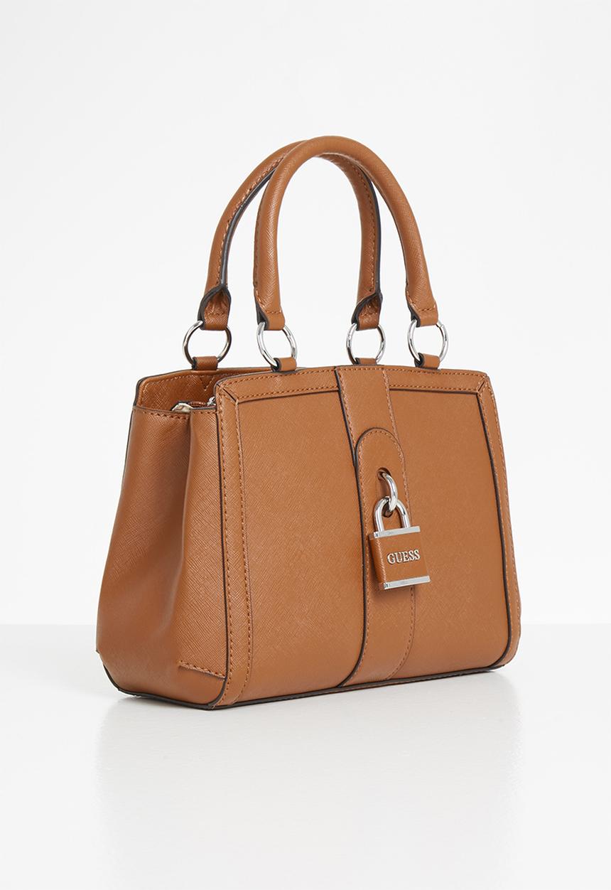 GUESS - Larsa satchel - cognac