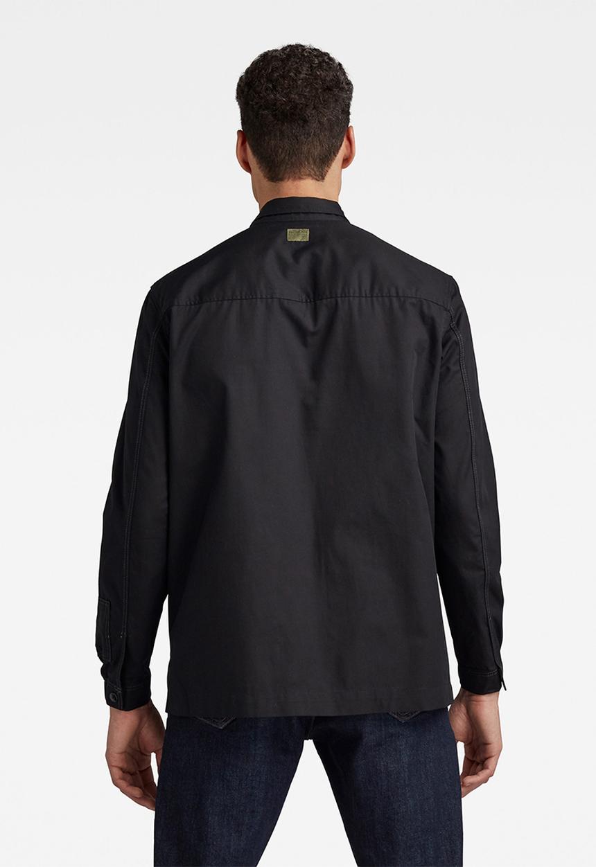 G-STAR - Multi slant pocket denim relaxed shirt - black