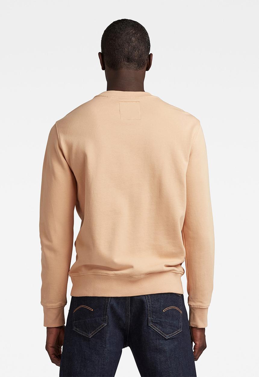 G-STAR - Logo badge sweat - coral