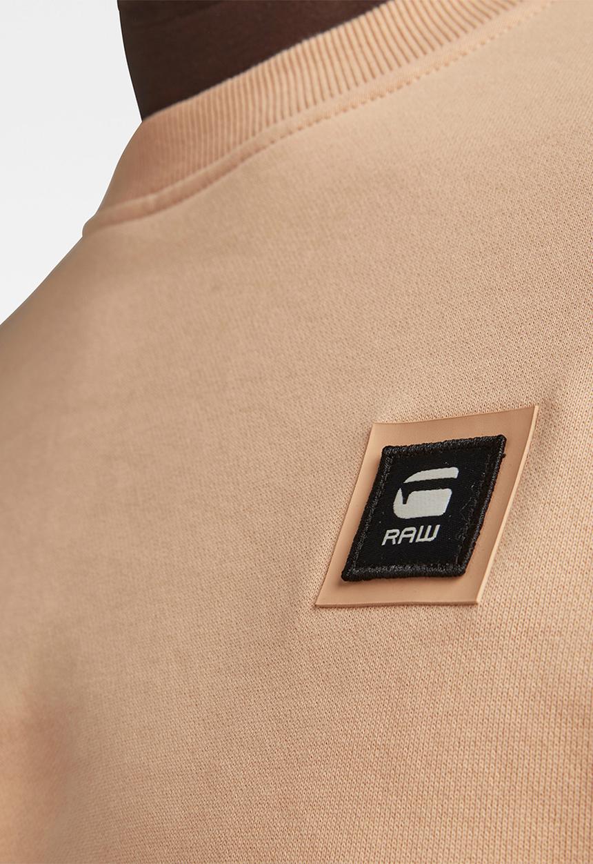 G-STAR - Logo badge sweat - coral