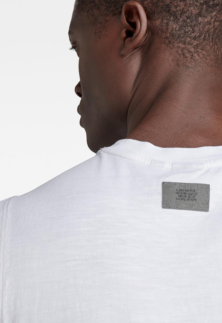 G-STAR - Graphic stitch detail tank - white
