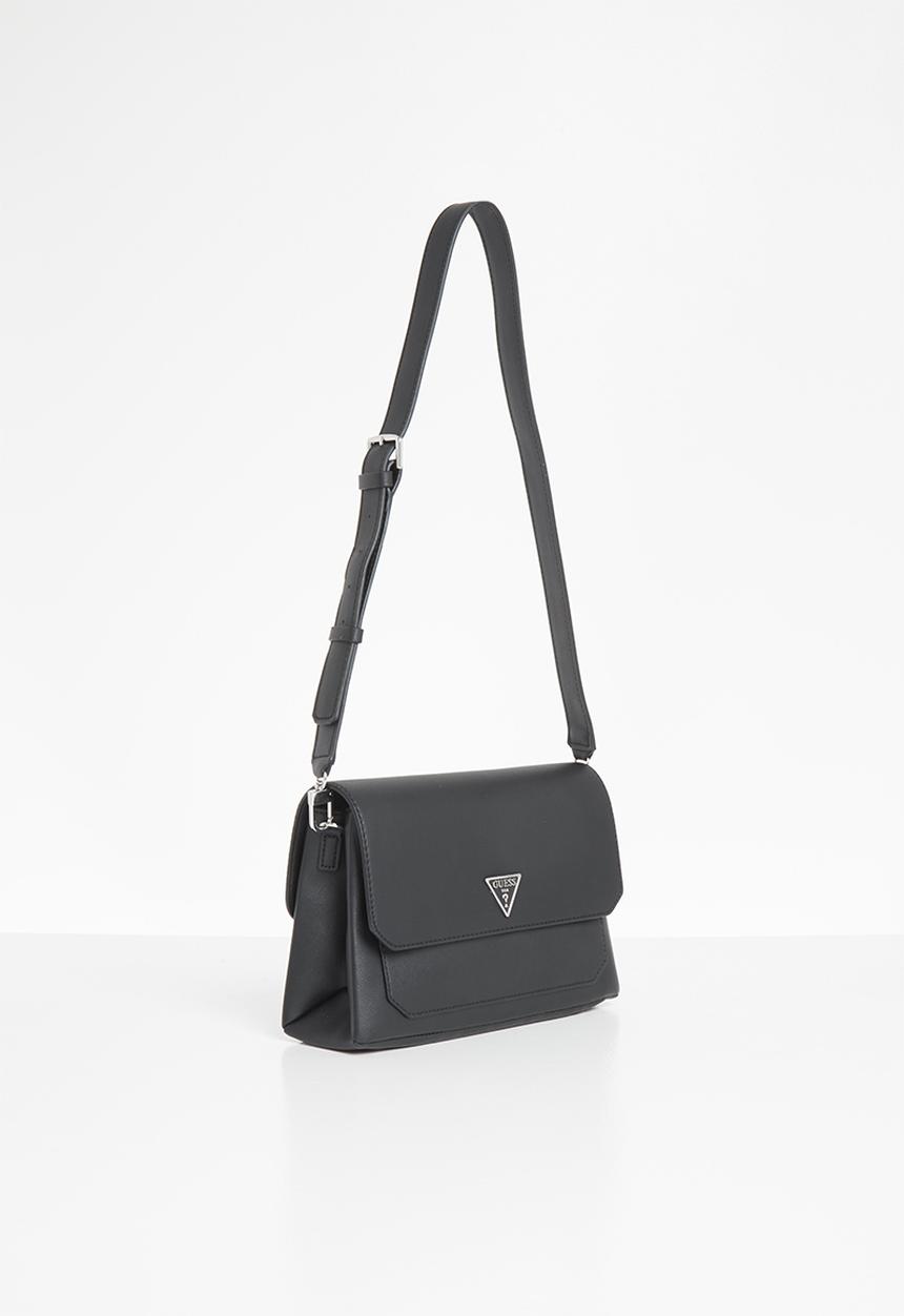 GUESS - Ambrose flap shoulder bag - black