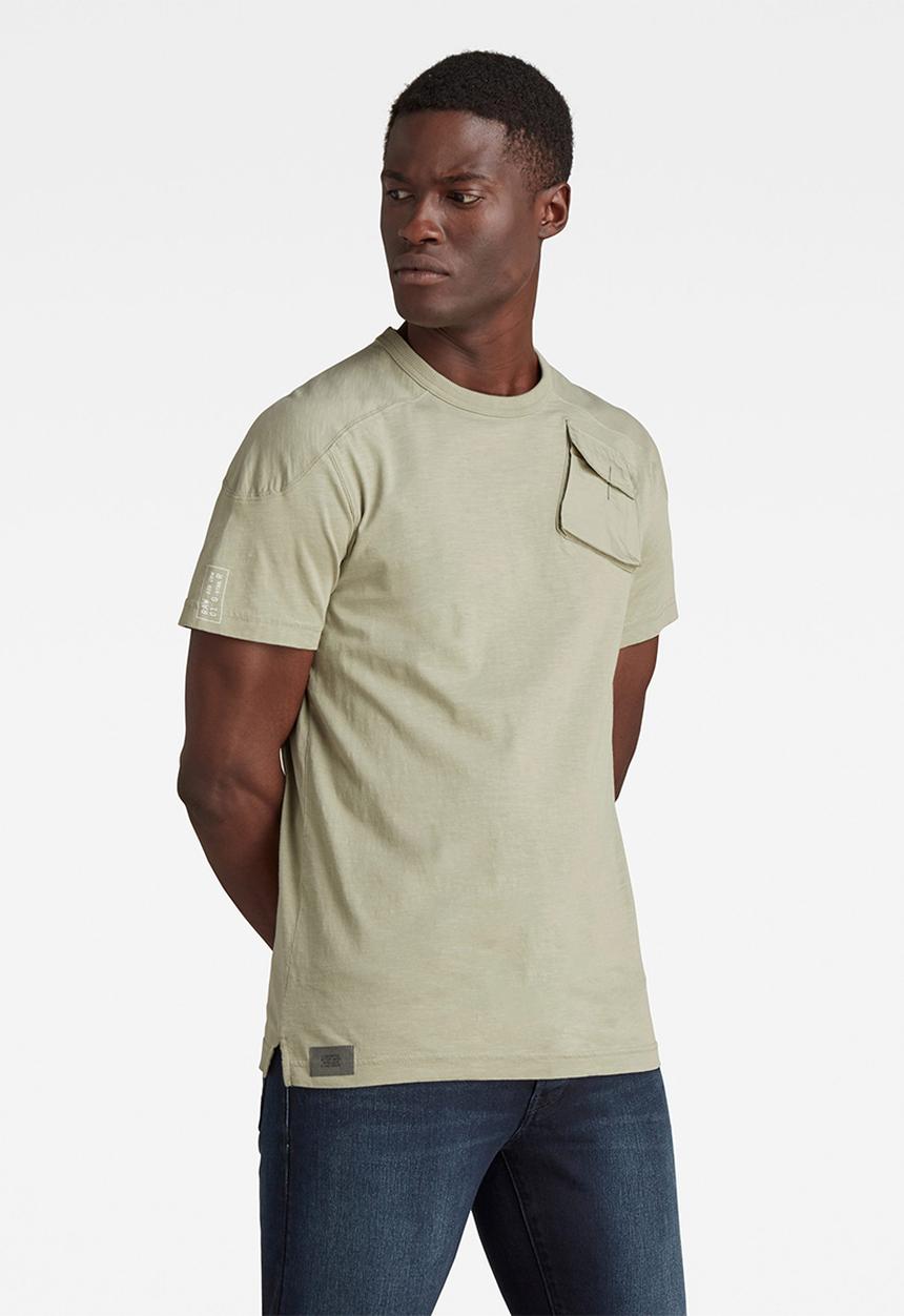 G-STAR - Military 3d woven pocket r tee - green