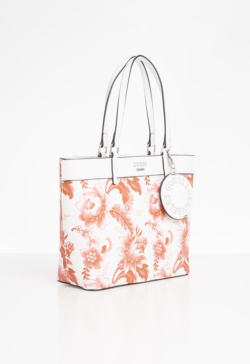 GUESS - Garren carryall - pink & white 