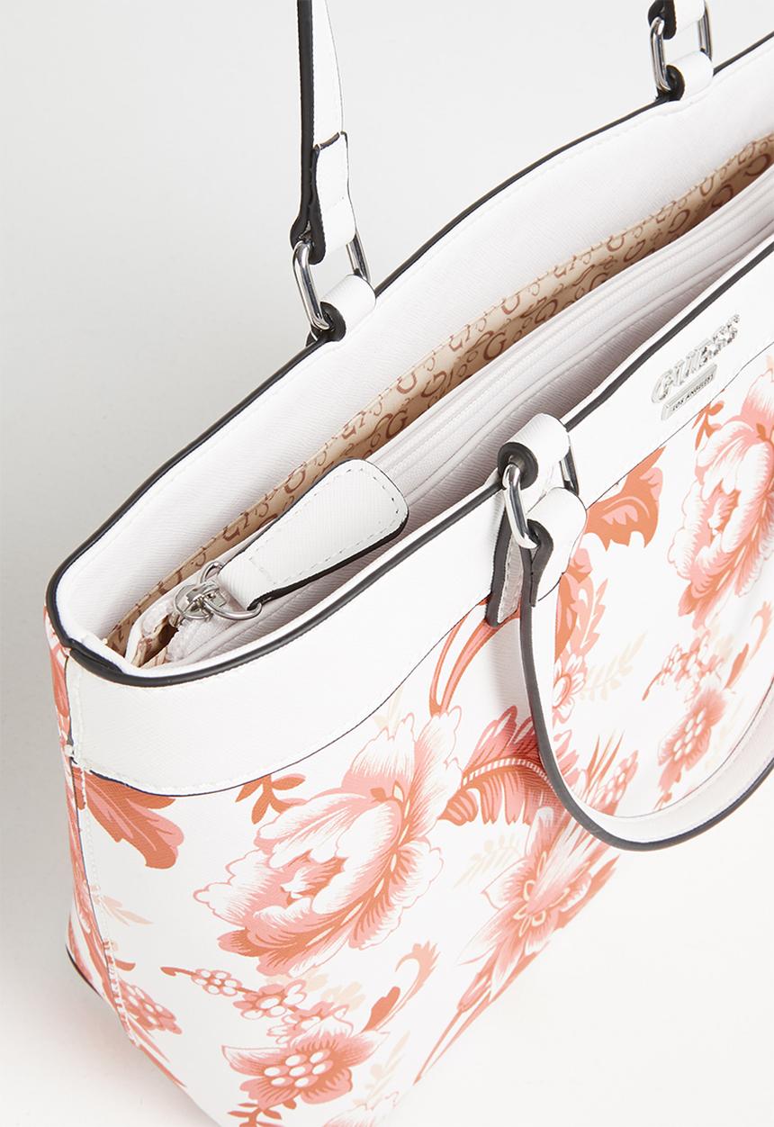 GUESS - Garren carryall - pink & white 