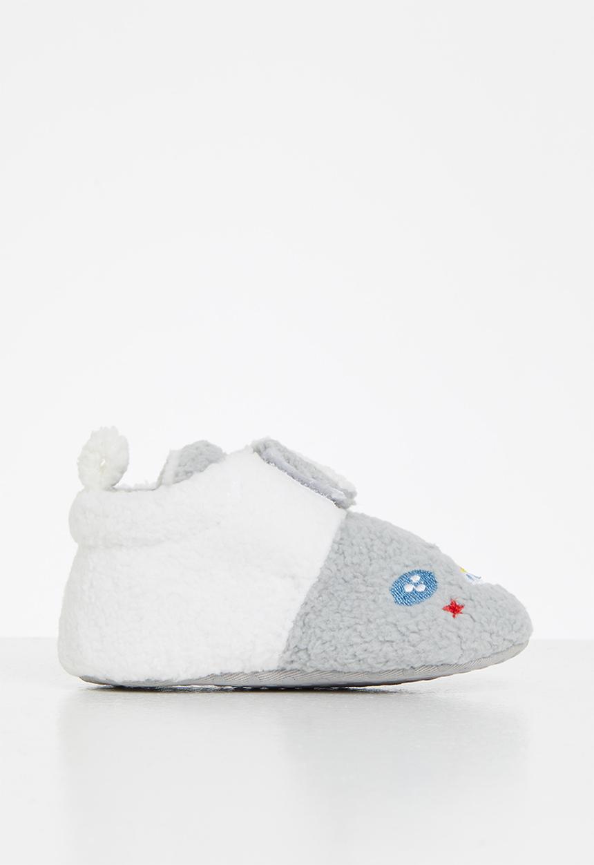 Pop Candy - Baby boys slippers - grey