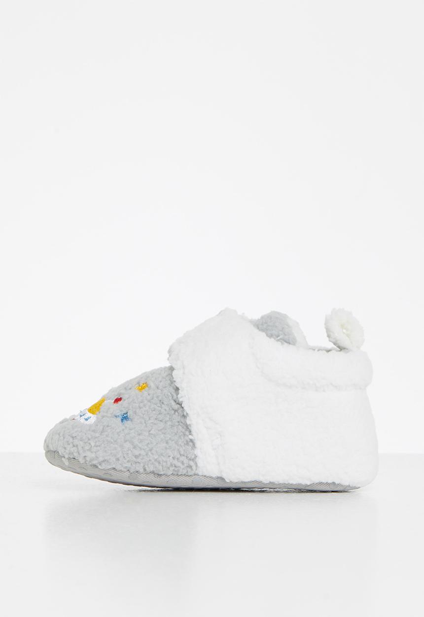 Pop Candy - Baby boys slippers - grey