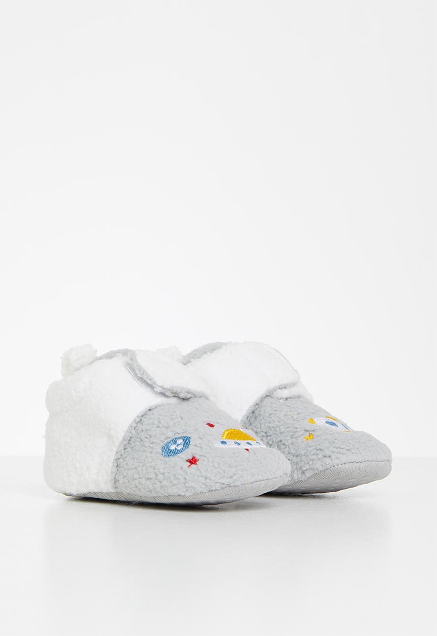Pop Candy - Baby boys slippers - grey
