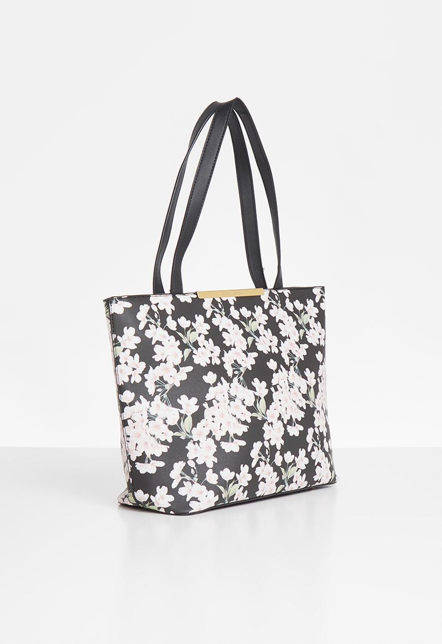 Pierre Cardin - Gia floral tote - black floral